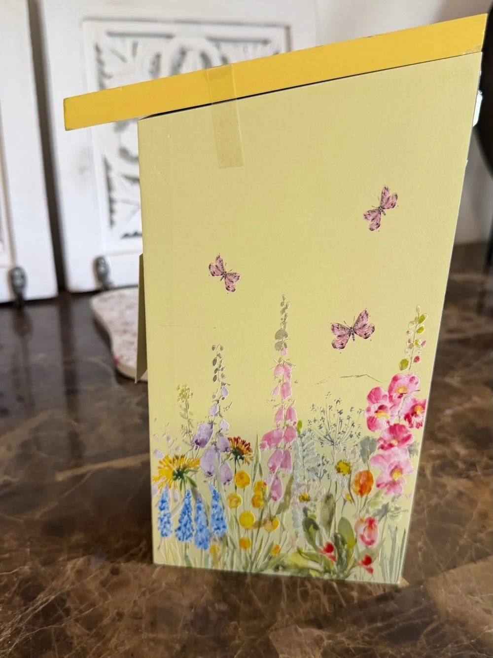 The Farmhouse by Rachel Ashwell Floral Birdhouse - Yellow